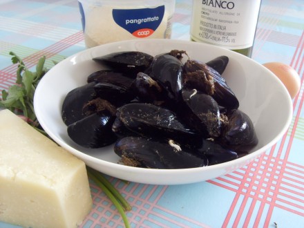 Baked mussels ingredients